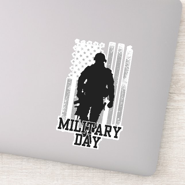 Pegatina Día militar (Detalle)