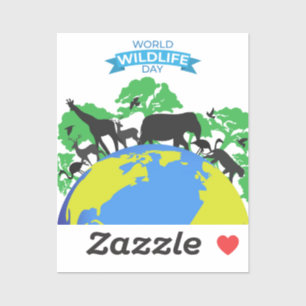 Pegatina Día Mundial de la Vida Silvestre