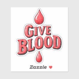 Pegatina Día Mundial del Donante de Sangre - Dar a conocer 