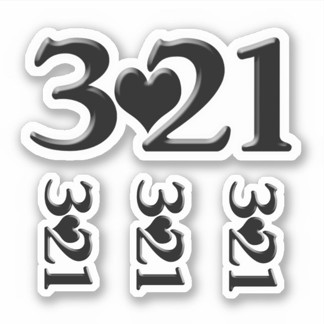 Pegatina Día Mundial del Síndrome de Down (Anverso)