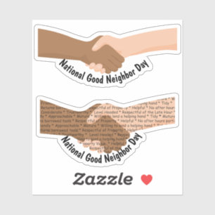 Pegatina Día Nacional del Buen Vecino