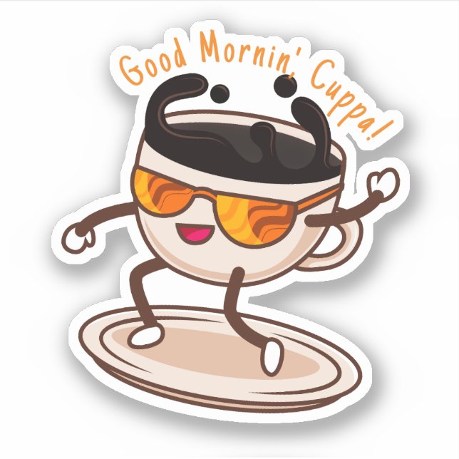 Pegatina Día Nacional del Café (Anverso)