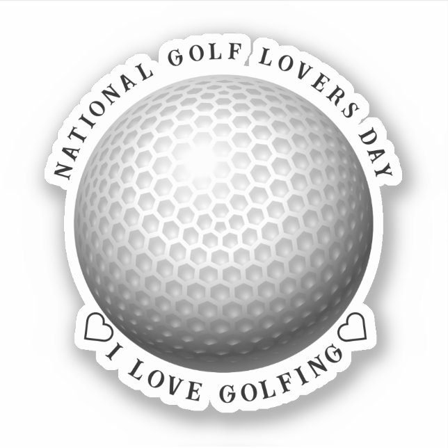 Pegatina Día Nacional del Golf  Deportes (Anverso)