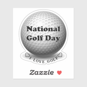 Pegatina Día Nacional del Golf Deportes