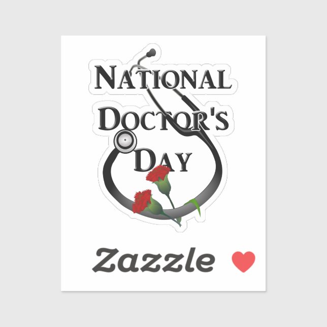 Pegatina Día Nacional del Médica (Hoja)