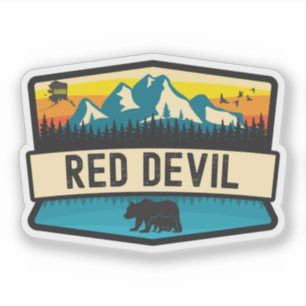 Pegatina Diablo Rojo, Alaska