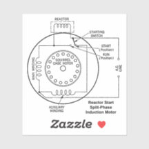 Diagrama del motor de inducción de fase dividida d