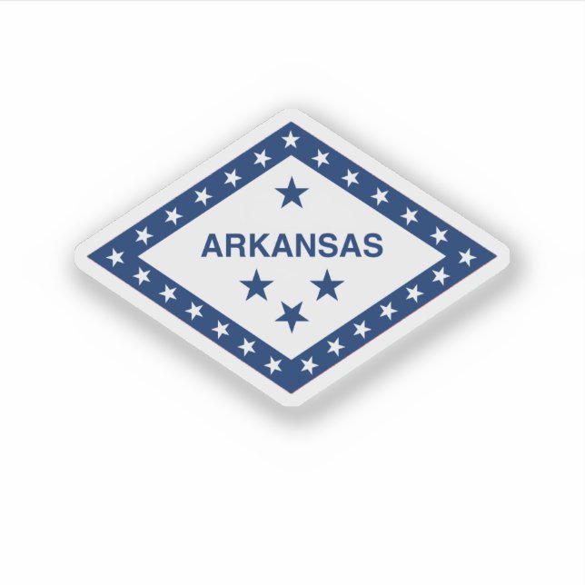 Pegatina Diamante de Arkansas (Anverso)