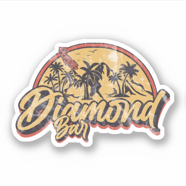 Pegatina Diamond Bar, California (Anverso)