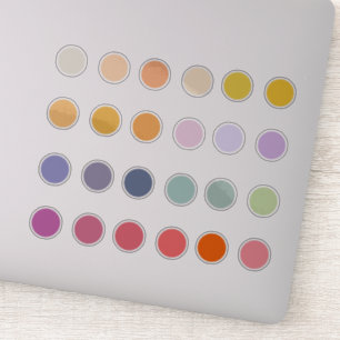 Pegatina Diario de la paleta de color del patrón de primave