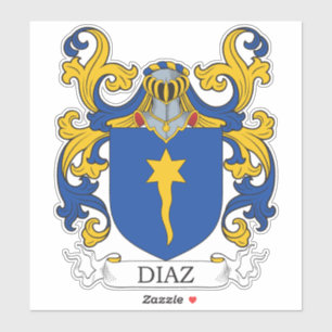 Pegatina Diaz Family Crest