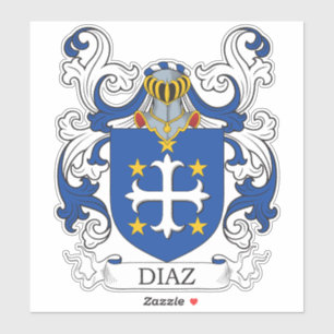 Pegatina Diaz Family Crest