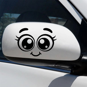 Pegatina Dibujo animado adorable para espejo retrovisor de 