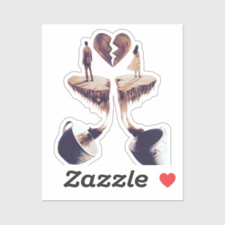 Pegatina Dibujo con dibujo de café