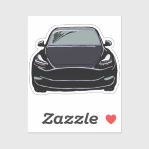 Pegatina Dibujo de auto SUV para vehículo eléctrico negro