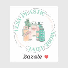 Pegatina Dibujo de botellas de agua