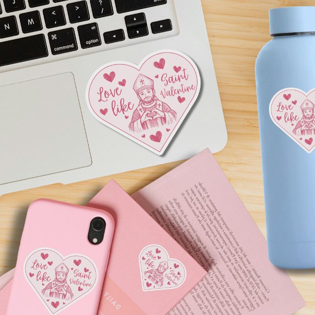 Pegatina Dibujo de Doodle de Corazón como San Valentín (Subido por el creador)
