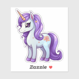 Pegatina Dibujo de personalizado de unicornio