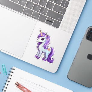 Pegatina Dibujo de personalizado de unicornio