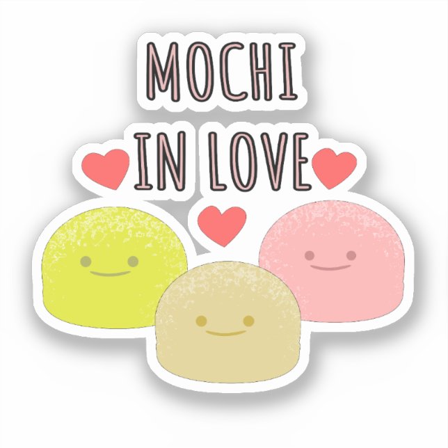 Pegatina Dibujos de Personalizados de Mochi Cute (Anverso)