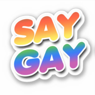 PEGATINA DICE GAY