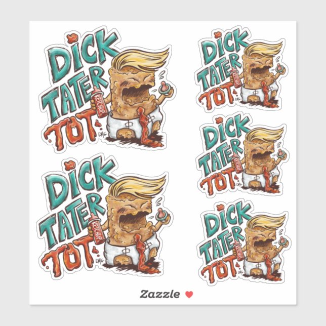 Pegatina Dick-Tater-Tot Stickers (Hoja)