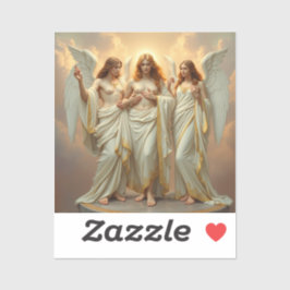 Pegatina „Die drei heiligen Schutzengel“