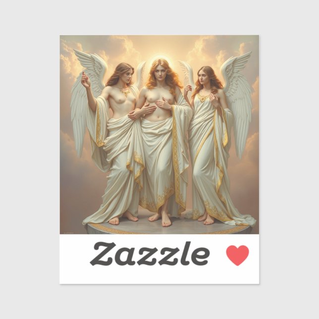 Pegatina „Die drei heiligen Schutzengel“ (Hoja)