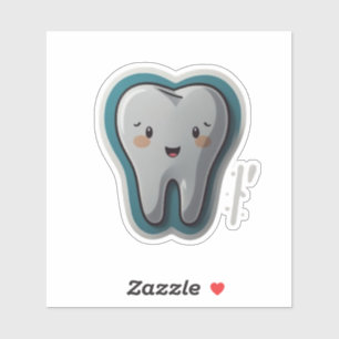 Pegatina Diente Sonriente: ¡Brilla tu día!"