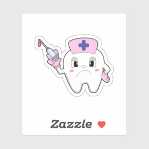 Pegatina Dientes como enfermera con jeringas.PNG