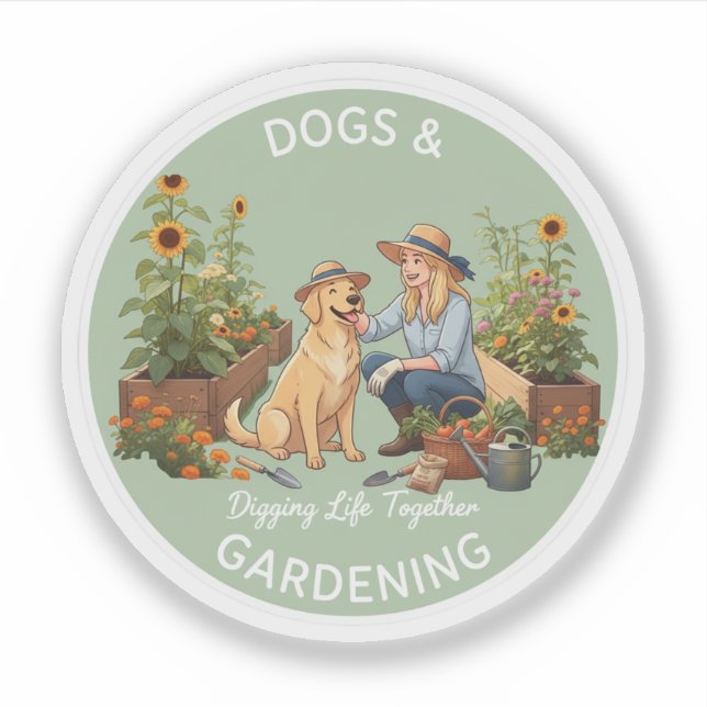 Pegatina Digging Life Together (Anverso)