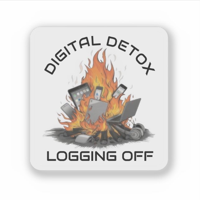 Pegatina Digital Detox (Anverso)