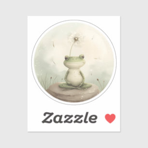 Pegatina Diluor de meditación de rana