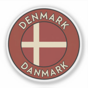 Pegatina Dinamarca Danmark