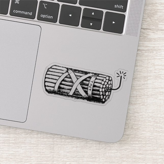 Pegatina Dinamita (Detalle)