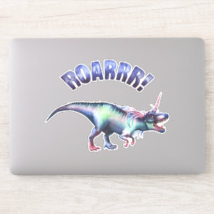 Pegatina Dincorn Roar   Fantasía Unicornio