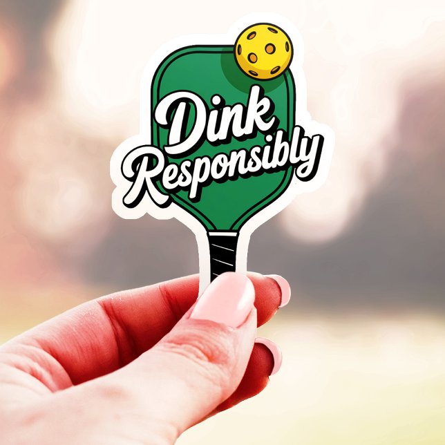 Pegatina Dink Responsable Pickleball Vinyl (Subido por el creador)