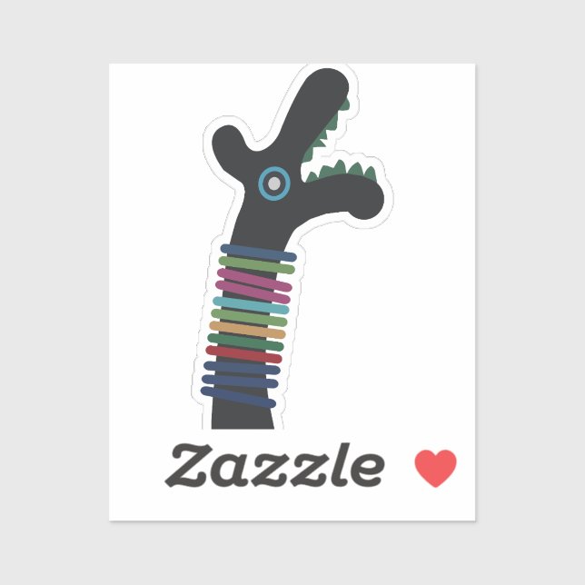 Pegatina Dino asombroso (Hoja)