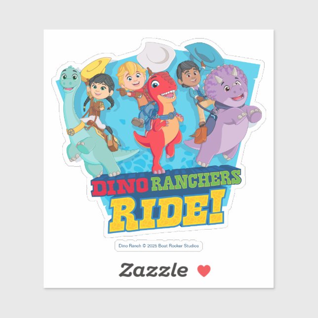 Pegatina Dino Ranch | ¡El paseo de los Ranchers! (Hoja)