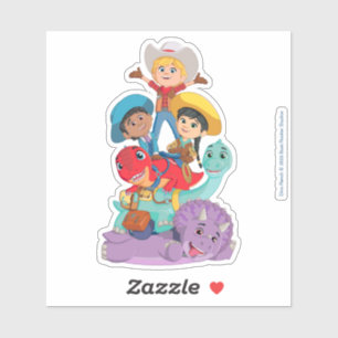 Pegatina Dino Ranch Friends