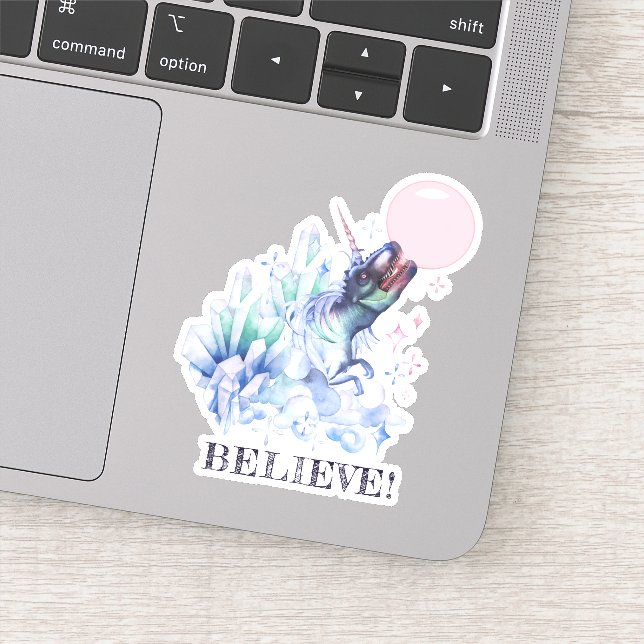 Pegatina Dinocorn Bubblegum | Fantasy Believe Unisaur (Detalle)