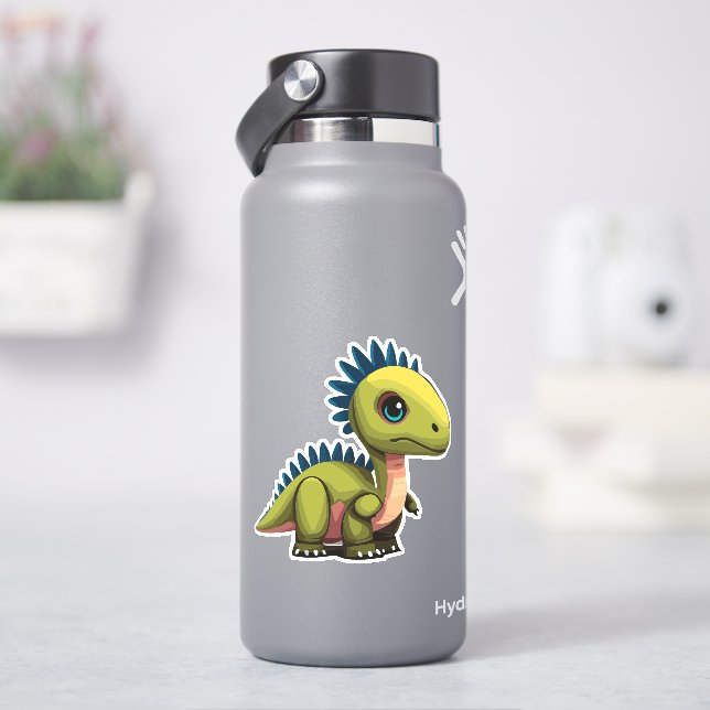Pegatina Dinosaur de dibujos animados de bebé lindo (hidrofrasco)