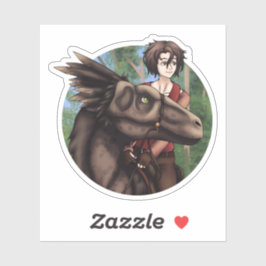 Pegatina Dinosaur Rider