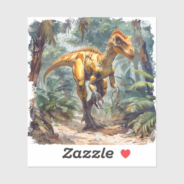 Pegatina Dinosaurio (Hoja)