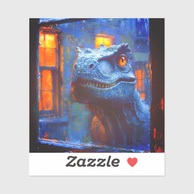 Pegatina Dinosaurio (Hoja)