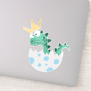 Pegatina Dinosaurio lindo, Dinosaurio bebé, Huevo dinosauri