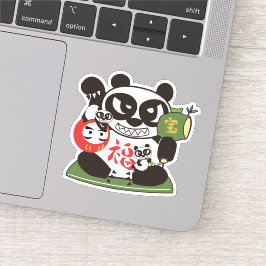Pegatina Dios del Panda Afortunado
