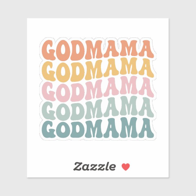 Pegatina Dios mío (Hoja)