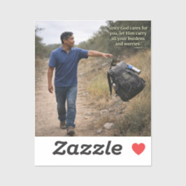 Pegatina Dios se preocupa por ti