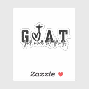 Pegatina Dios sobre todas las cosas cristiano Jesús